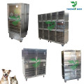 Veterinaria Hospital Médico de Acero Inoxidable Pet Dog Kennel